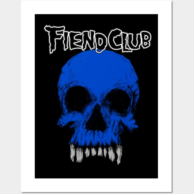 Fiend Club Skull Wall Art by cowyark rubbark